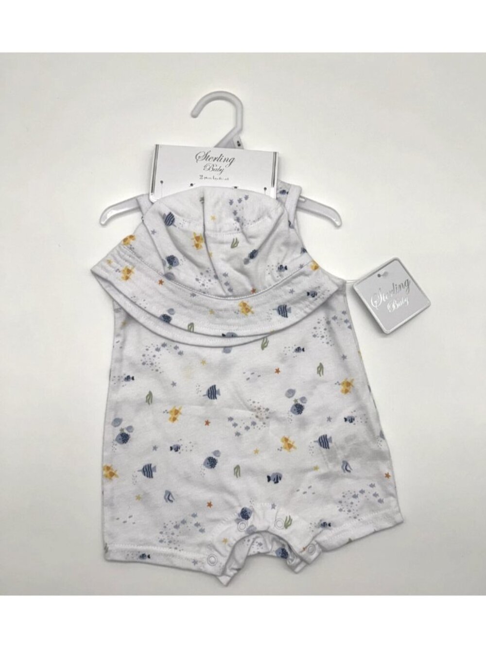 Sterling Baby Unisex 2pc set 6M Fish Themed NWT
